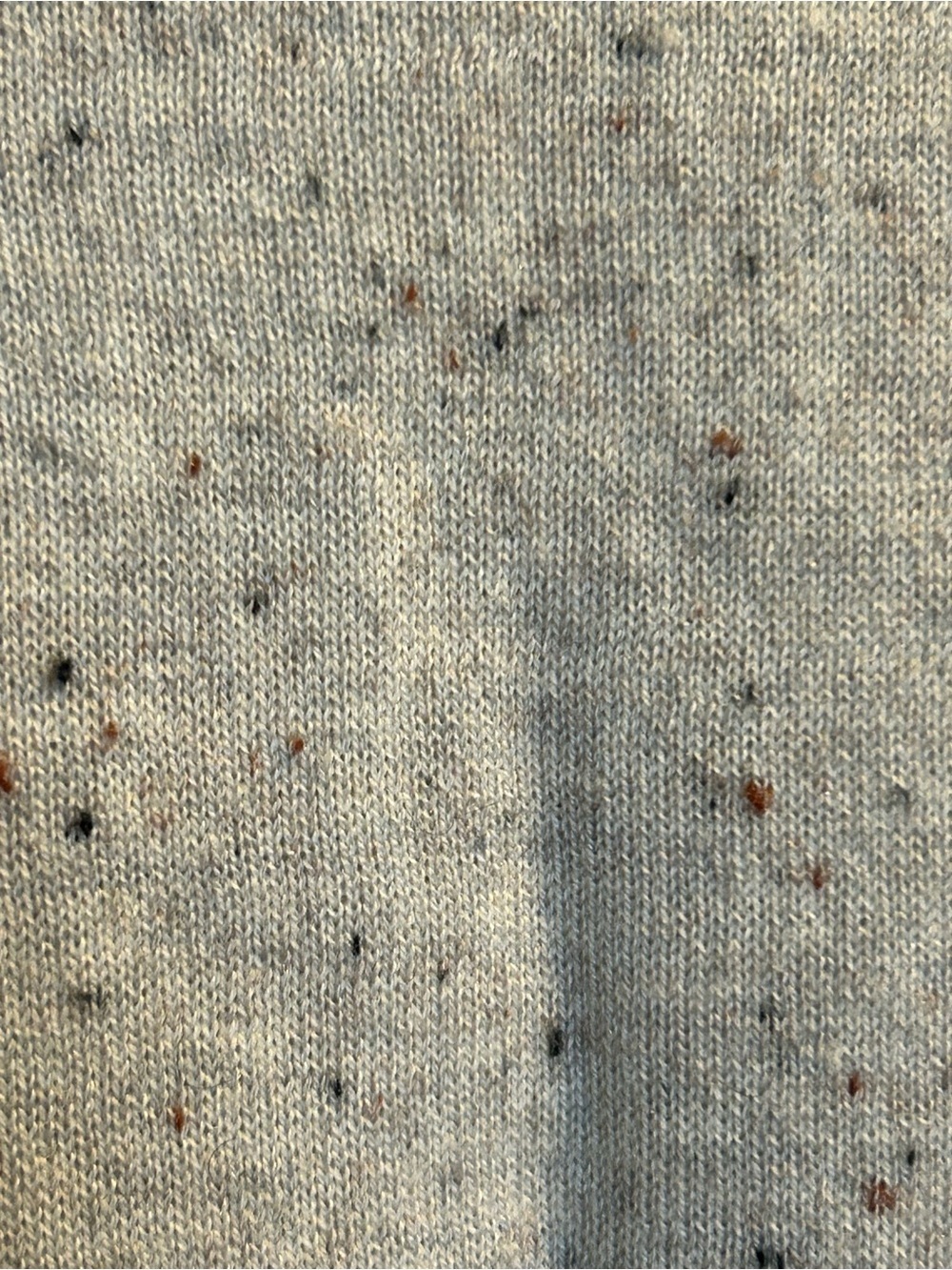 Catherine Malandrino Crewneck Speckled Merino-wool blend Sweater - Cream w/brown - Picture 9 of 13